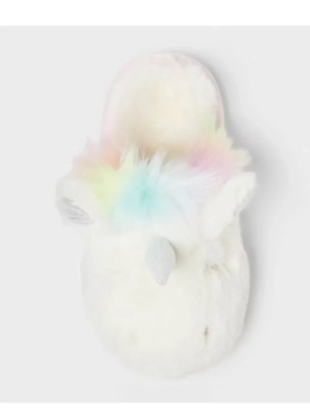 Little Girl's Slippers Unicorn Scuff - Cat & Jack™ Ivory XL (6-7)